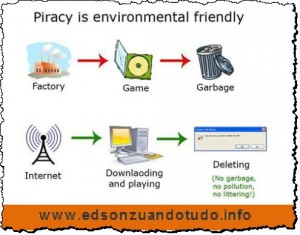 Pirataria é não polui o meio ambiente