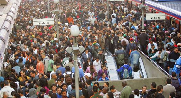 Onde é o fim da fila??? Greve no metrô, onde é o fim da fila mesmo???