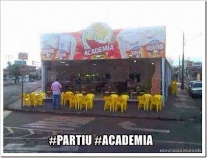 Zuando a academia: Segunda dia de começar a malhar